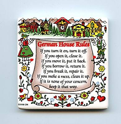 German House Rules Photo: Germandeli.com